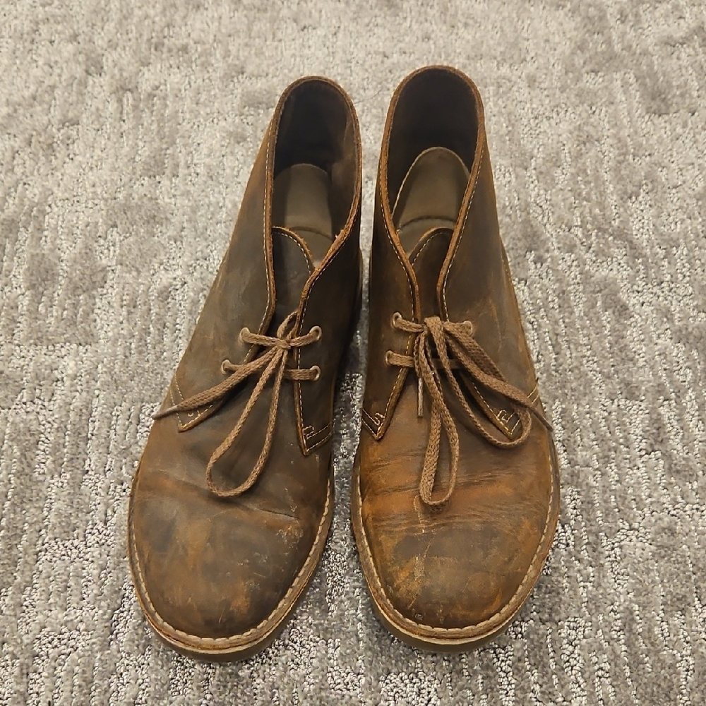 Clark's Men's Brown Leather Shoes